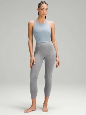 lululemon athletica Gray Heather High-Waisted Leggings